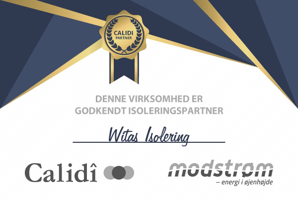 calidi certifikat Witas Isolering